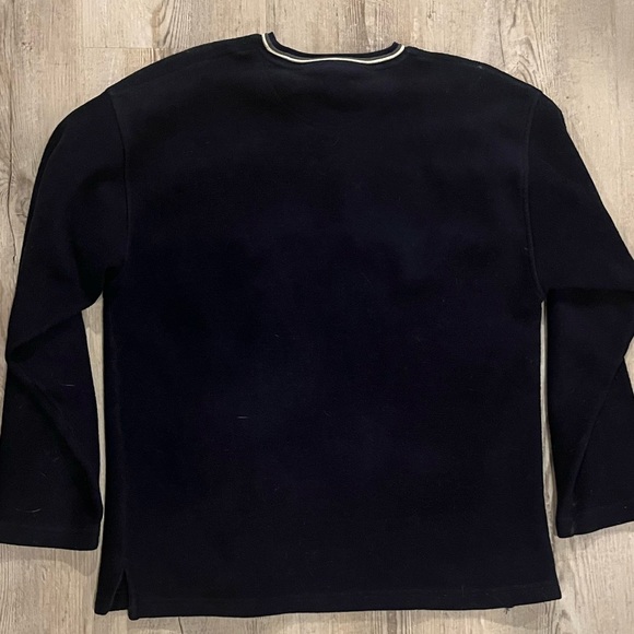 Classic Navy Striped Crewneck Sweater - Picture 2 of 3